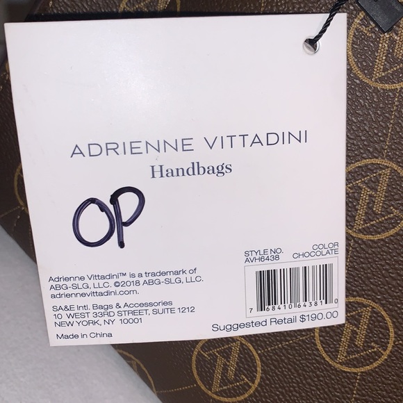 ADRIENNE VITTADINI BRAND NEW WITH TAGS GORGEOUS SATCHEL - Picture 4 of 11